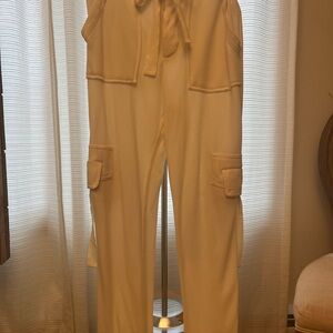 Free People Cream Joggers with Pockets